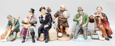 Lot 130 - Six Royal Doulton Figures, including the...