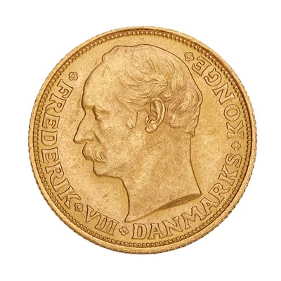 Lot 316 - Denmark, 20 Kroner 1908, (.900 gold, 23mm,...