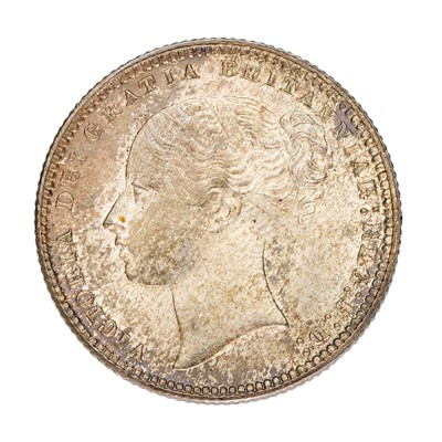 Lot 215 - Victoria, Shilling 1874, die no. 14 (S.3906A);...