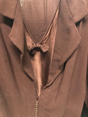 Lot 2243 - Early 20th Century Crepe Dresses and Coats,...