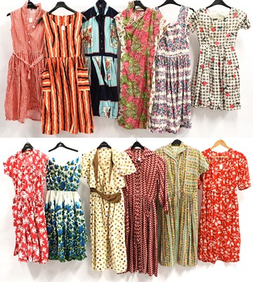 Lot 2208 - Assorted Circa 1950s and Later Cotton Printed...
