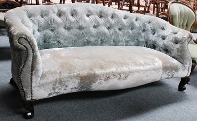 Lot 1123 - A Button Back Sofa, in Victorian style,...