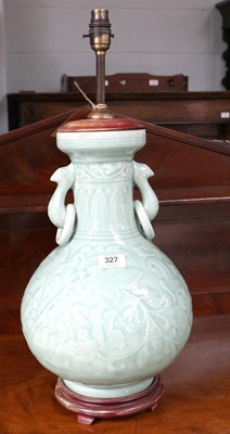 Lot 327 - A Chinese Porcelainm Twin Handled Vase, in...