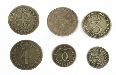 Lot 88 - Assortment of Maundy Oddments, 6 coins in...