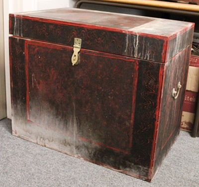 Lot 1210 - A Painted Pine Silver Chest, with brass...