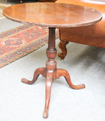 Lot 1324 - A George III Mahogany Tripod Table, 75cm by 71cm