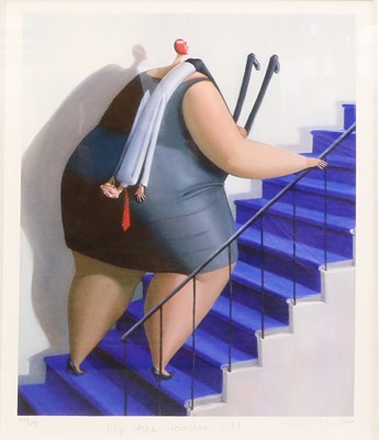 Lot 1045 - Sarah Jane Sziroka "Up Wooden Hill" Signed,...