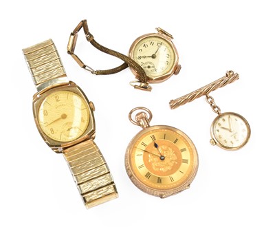 Lot 240 - A 9-carat gold Rotary wristwatch, 9-carat gold...