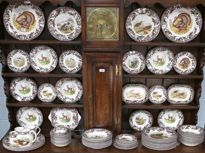 Lot 330 - A Spode Pottery Woodland Pattern Part Dinner...