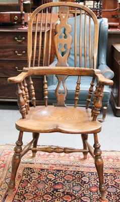 Lot 1182 - An Ash and Elm Windsor Chair, 20th century,...