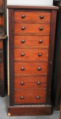 Lot 1135 - A Victorian Mahogany Seven Drawer Wellington...