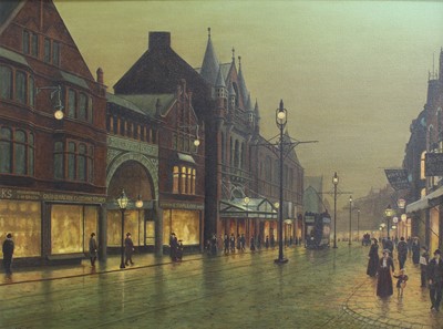 Lot 1046 - Manner of Grimshaw (20th century) New Briggate,...