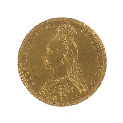 Lot 180 - Victoria, Sovereign 1888, obv. 'Jubilee head'...