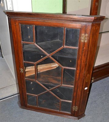 Lot 577 - Astragal glazed corner cupboard