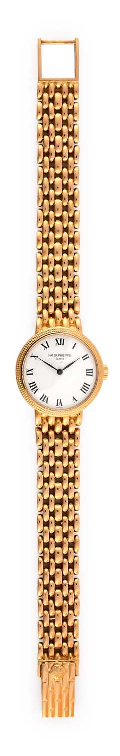 Lot 2169 - Patek Philippe: A Lady's 18 Carat Gold...