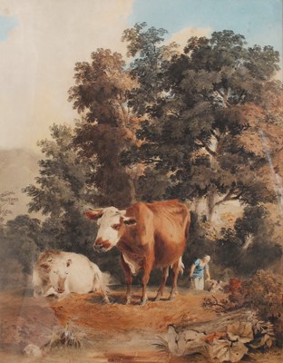 Lot 1060 - Attributed to Robert Hills (1769-1844) Cattle...