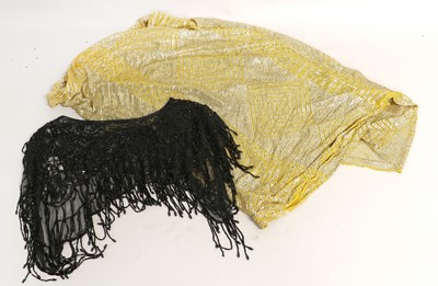 Lot 2176 - Early 20th Century Yellow Cotton and Silver...