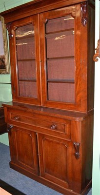 Lot 586 - A Victorian mahogany secretaire bookcase