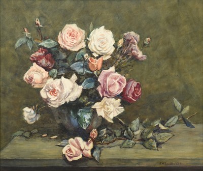 Lot 1098 - James William Booth RCam A (1867-1953) "Roses"...