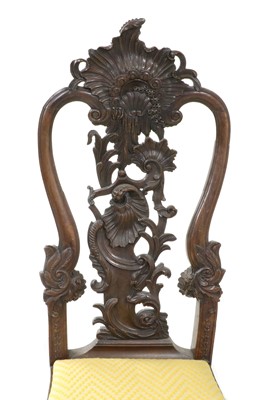 Lot 235 - A Set of Six 18th Century Dutch Baroque Walnut...