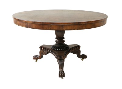 Lot 262 - An Irish Regency Rosewood and Crossbanded...