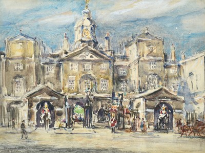 Lot 1050 - Rowland Henry Hill (1872-1952) Horseguards...