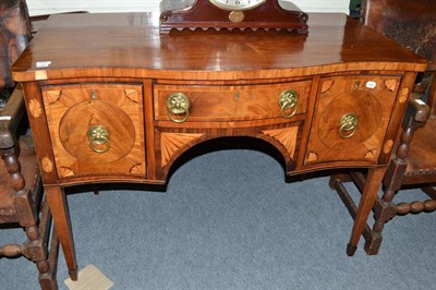 Lot 593 - A Regency inlaid mahogany sideboard