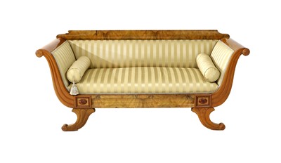 Lot 365 - ~ A Late 19th Century Biedermeier-Style Walnut-...