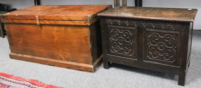 Lot 1267 - A Camphor Wood Chest, 98cm by 53cm by 49cm;...