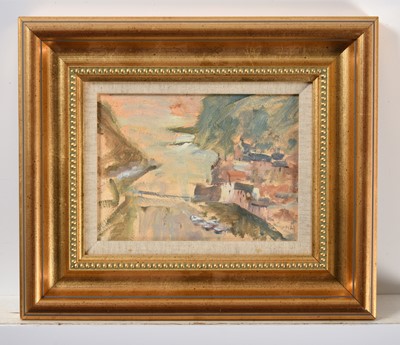 Lot 525 - Michael Pybus (20th century) Whitby Harbour...