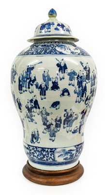 Lot 118 - A Chinese Porcelain Alcove Vase and Cover, in...