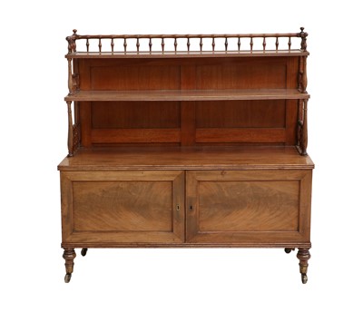 Lot 285 - A George IV Mahogany Waterfall Dwarf Bookcase,...