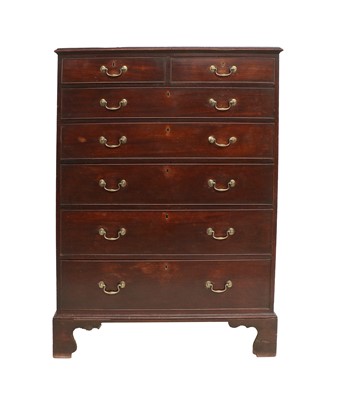 Lot 320 - A George III Mahogany Straight-Front Chest of...