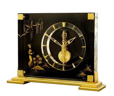 Lot 691 - A Lucite "Marina" Mantel Timepiece, signed...