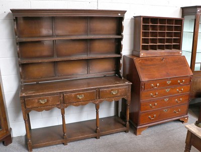 Lot 1248 - A George III Mahogany Bureau, 94cm by 51cm by...