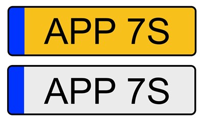 Lot 691 - Cherished Registration Number APP 7S, with...