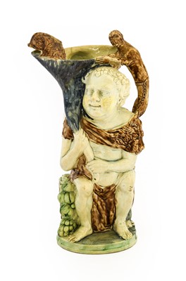 Lot 53 - A Wood-Type Pearlware Bacchus Toby Jug, circa...