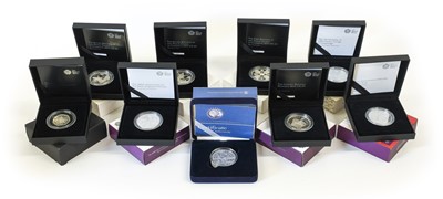 Lot 410 - A Collection of Silver Proof Royalty Coins: 9...