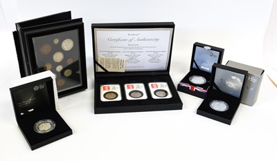 Lot 404 - Assortment of Silver Proof Coinage and Coin...