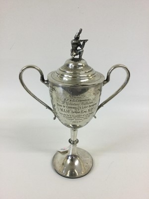 Lot 2433 - A Victorian Silver Trophy-Cup and Cover