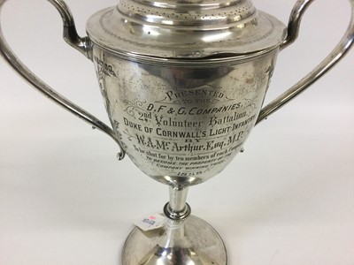 Lot 2433 - A Victorian Silver Trophy-Cup and Cover