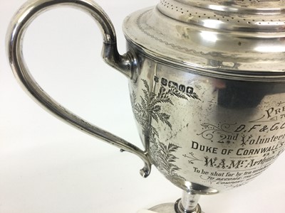 Lot 2433 - A Victorian Silver Trophy-Cup and Cover