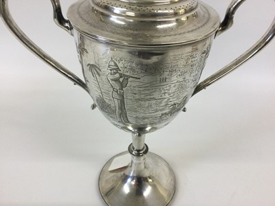 Lot 2433 - A Victorian Silver Trophy-Cup and Cover