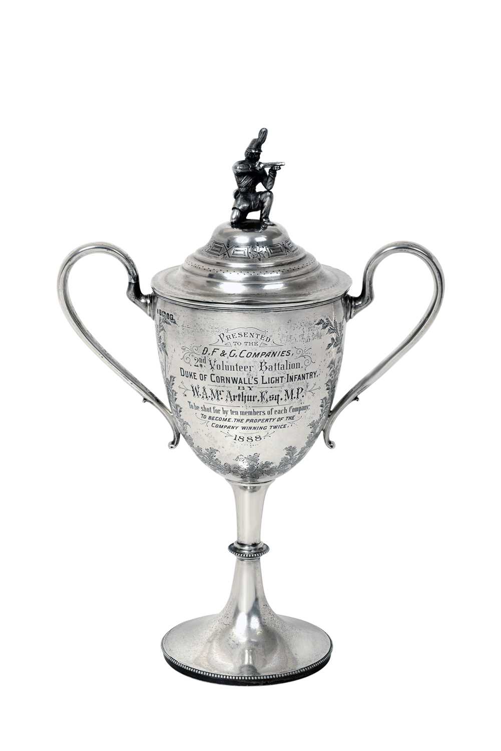 Lot 2433 - A Victorian Silver Trophy-Cup and Cover