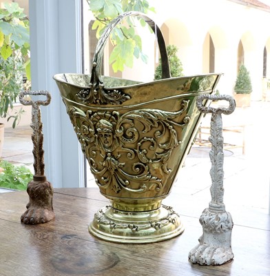 Lot 188 - A Dutch Brass Coal Bucket, in Renaissance...