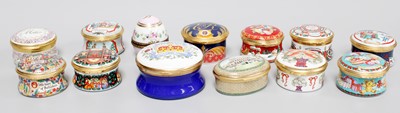 Lot 183 - Thirteen Trinket Boxes, Halycon and others...
