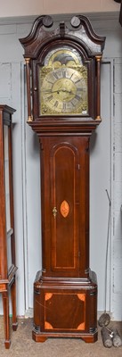 Lot 1258 - A Mahogany Eight Day Longcase Clock, later...