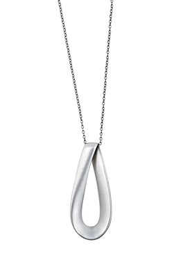 Lot 2002 - A Silver Infinity Pendant on Chain, by Georg...