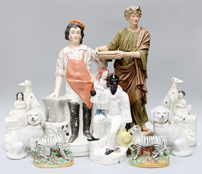 Lot 267 - A Pair of 20th Century Staffordshire Models of...