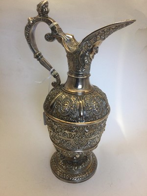 Lot 2384 - A Victorian Silver Plate Jug